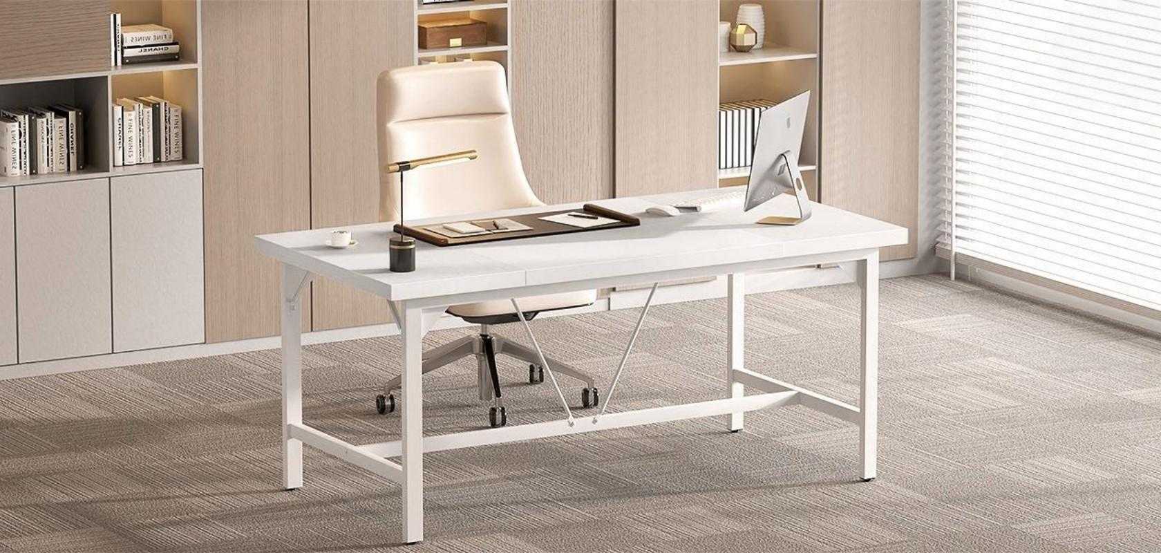 long office table with heavy duty metal frame furniture