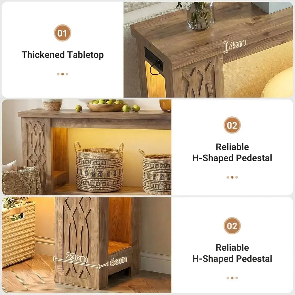 Wooden Console Table U Shaped Pedestal Details Wholesale heavy duty wooden console table with reliable u shaped pedestal and anti tip kit for contract furniture stability