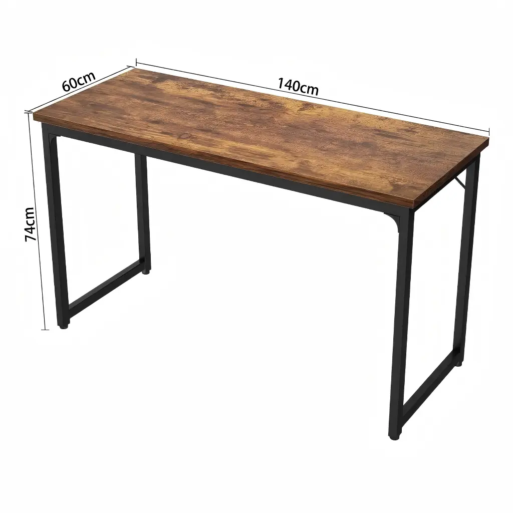 55.2-inch-(140cm)-minimalist-computer-desk-dimensions 55.2 inch (140cm) minimalist computer desk dimensions and size blueprint