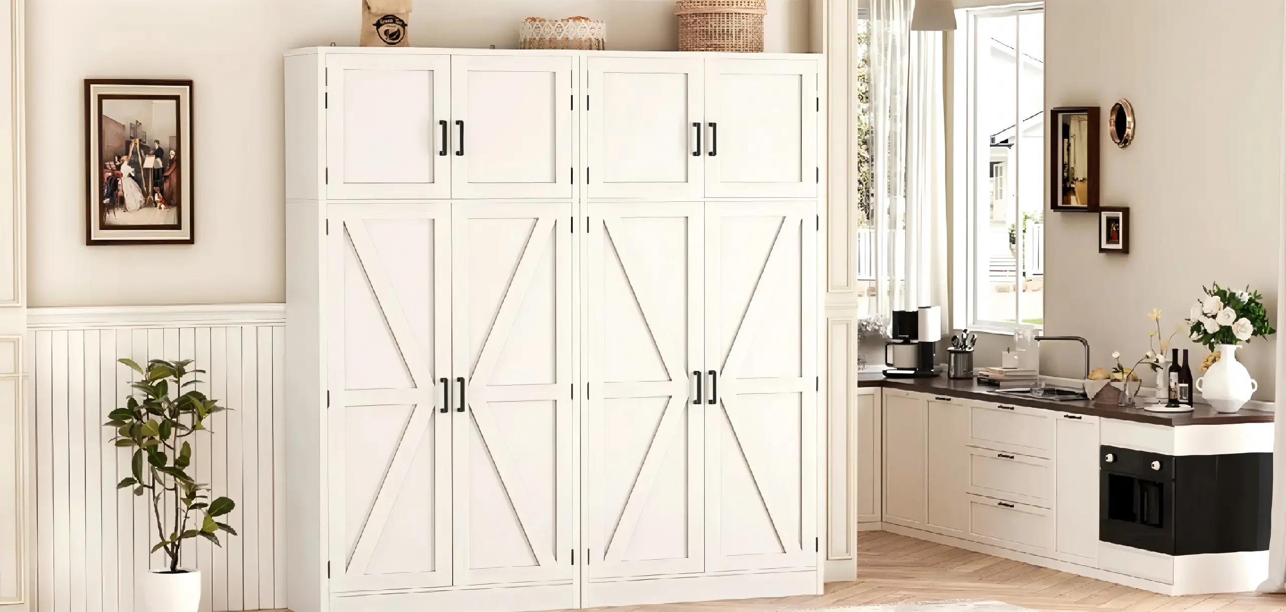 tall kitchen pantry storage cabinet