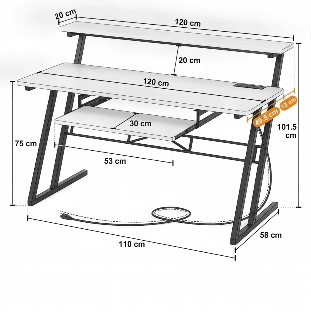 white wood studio desk dimensions spec white wood studio desk dimensions spec